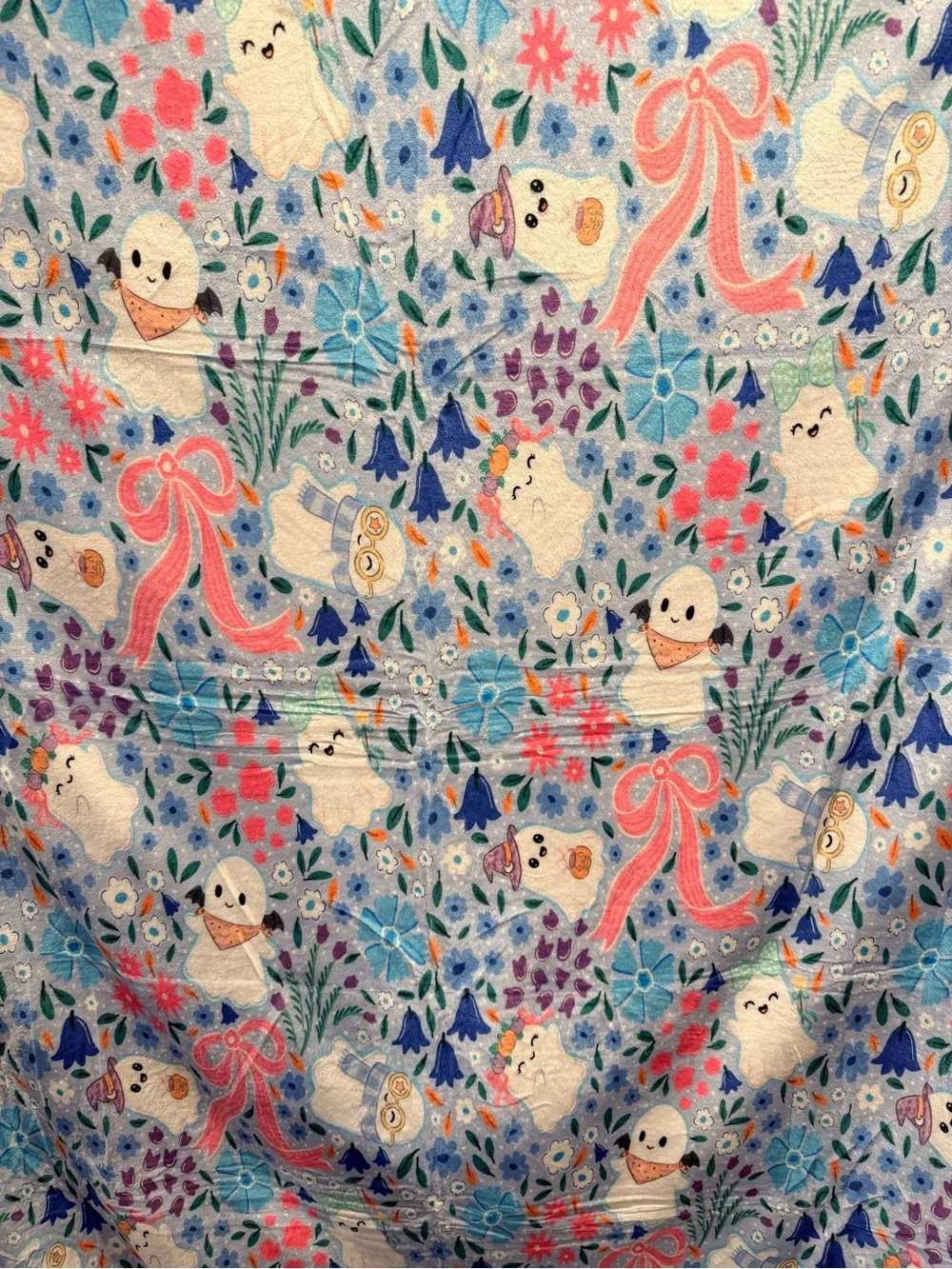 Western Girly Ghost Throw Blanket